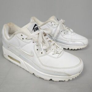 Nike Air Max 90 Shoes Women 9 White Pearl Iridescent SE Dance Patent Leather